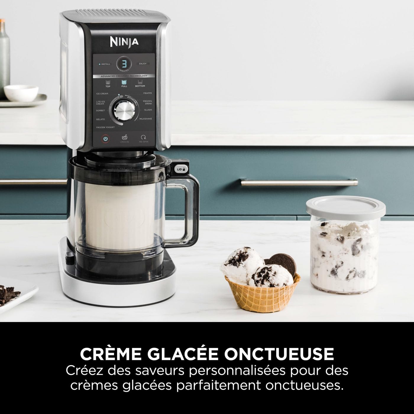 Sorbetière Ninja CREAMi Deluxe 3 Bacs