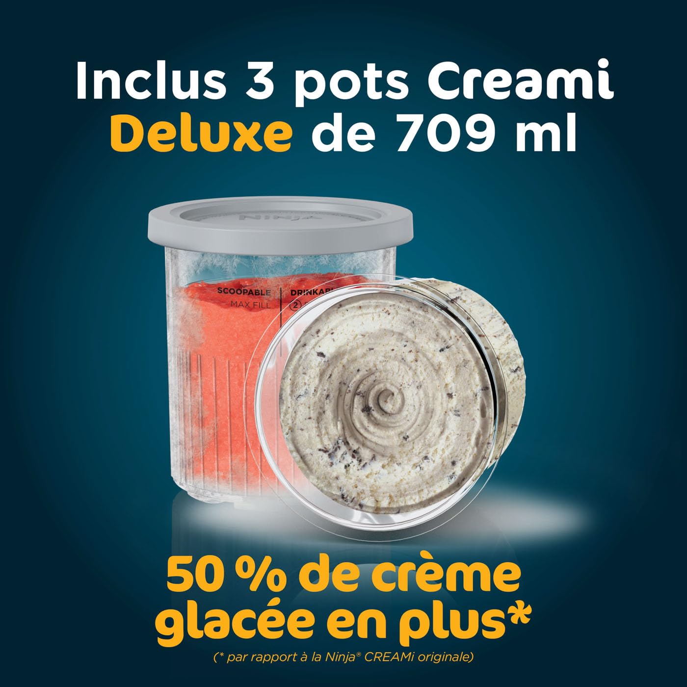 Sorbetière Ninja CREAMi Deluxe 3 Bacs